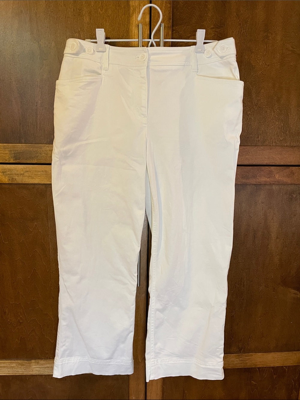 Jones New York Sport White Stretch Pants